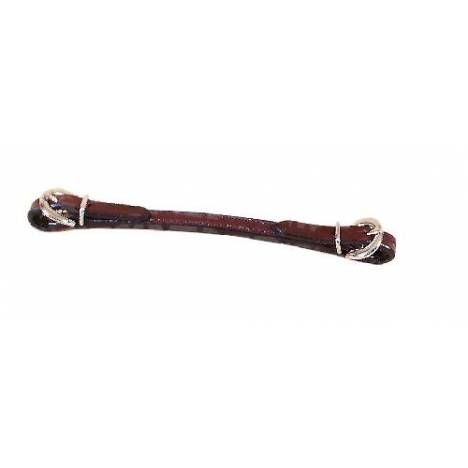 Tory Leather Double & Stitched Show Curb Strap