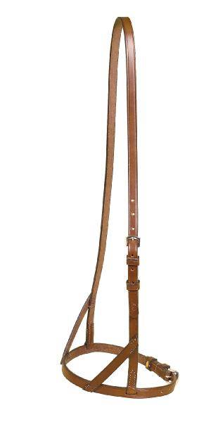 TORY LEATHER Bridle Leather Texas Style Noseband