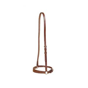 Tory Leather Bridle Leather Drop Noseband - Tapered Nose & Nickel Hardware
