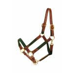Tory Leather Leather & Cotton Web Halter