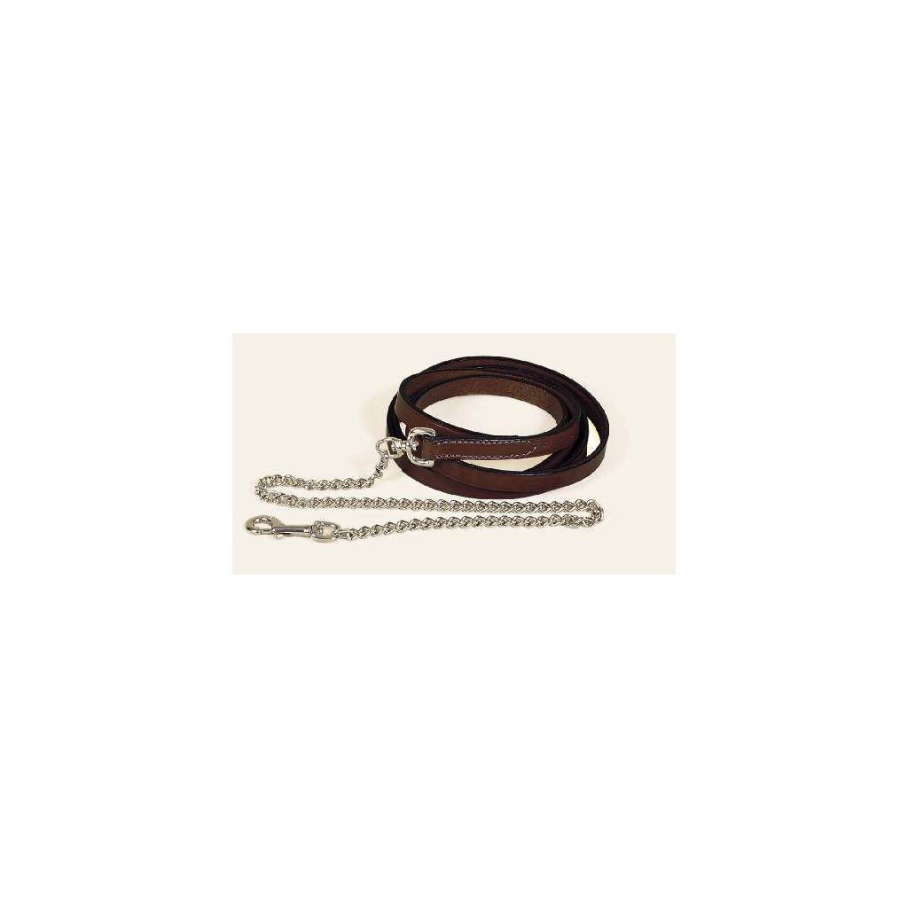 Tory Leather 3/4" Single Ply Lead - Brass Plated Chain