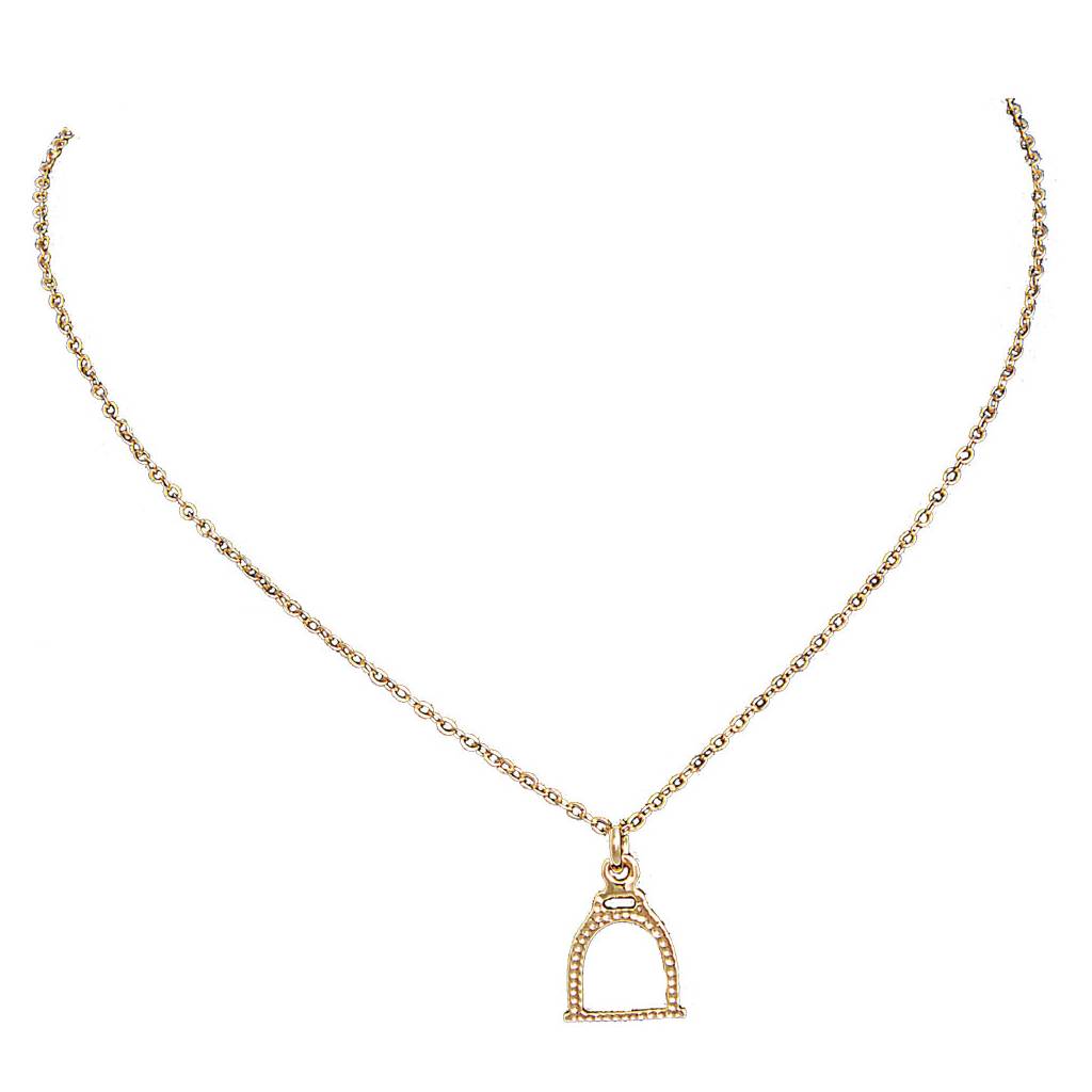 Exselle Stirrup Pendant - Gold Plated