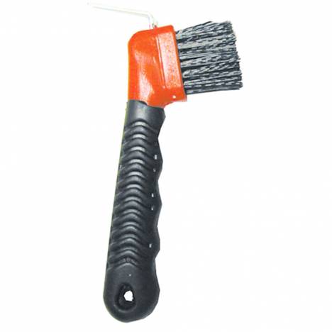 Rubber Grip Hoof Pick With Brush