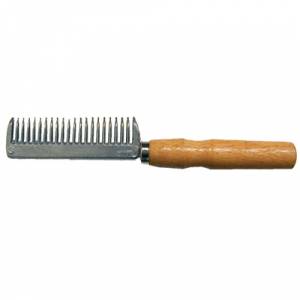 Aluminum Pulling Comb With Wood Handle