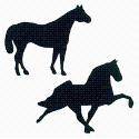 Magnet Walking Horse Small-Reverse(Right)