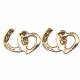 Exselle Horseshoe with Heart Earrings