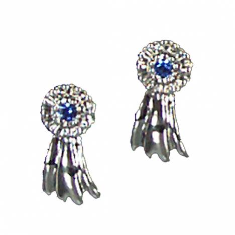 Exselle Ribbon Earrings - Platinum Plate