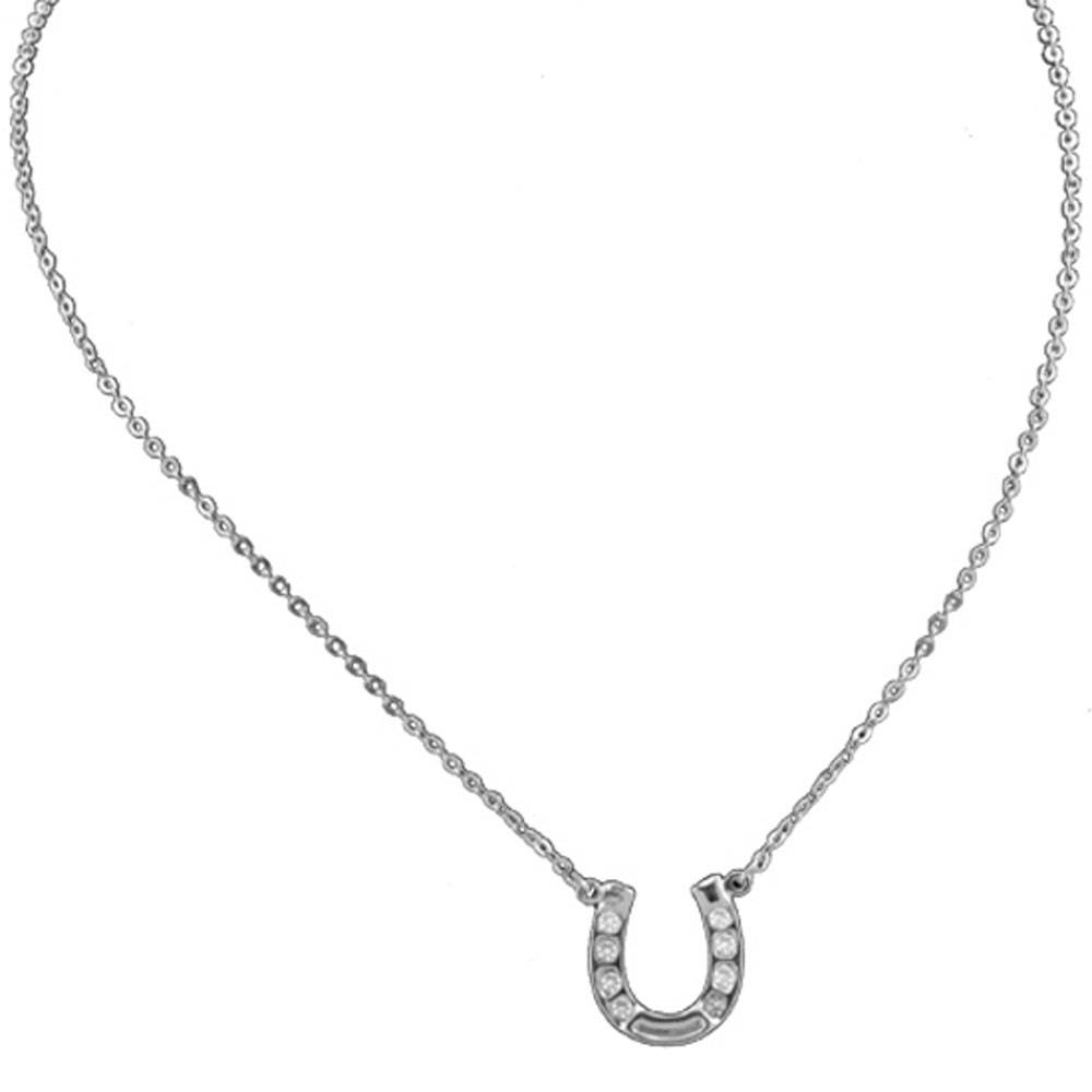 Exselle Pendant Horseshoe with Rhinestones