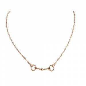 Exselle Snaffle Bit Necklace - Gold Plate