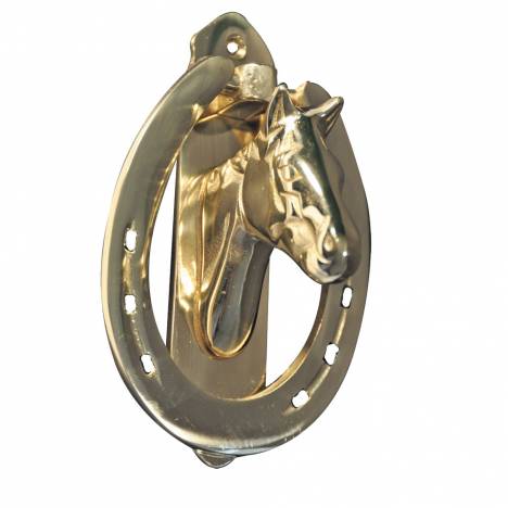 Solid Brass Horse Head Door Knocker