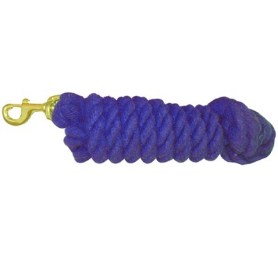 Cotton Lead Rope With Brass Snap
