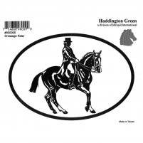 Dressage Horse And Rider Decal - Pack of 6