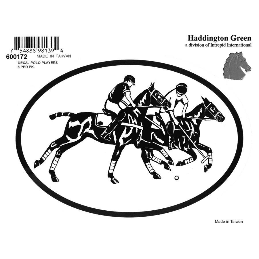 Decal - Polo Players - Pack Of 6