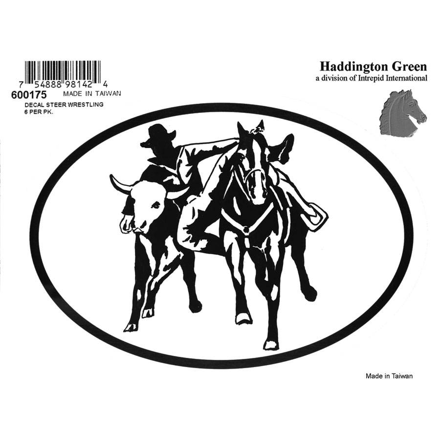 5-188781 Decal - Steer Wrestler - Pack Of 6 sku 5-188781