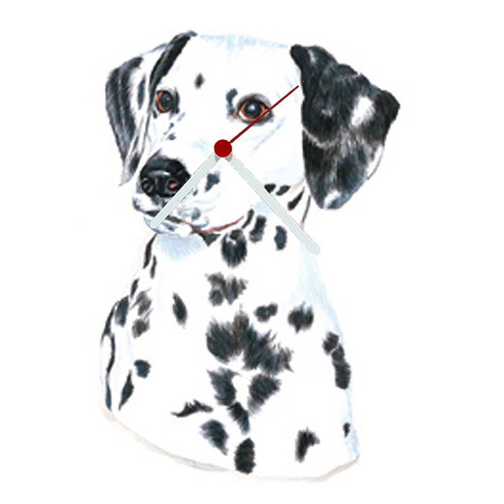 Dalmatian Shaped Clock