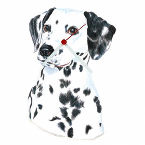 Dalmatian Shaped Clock