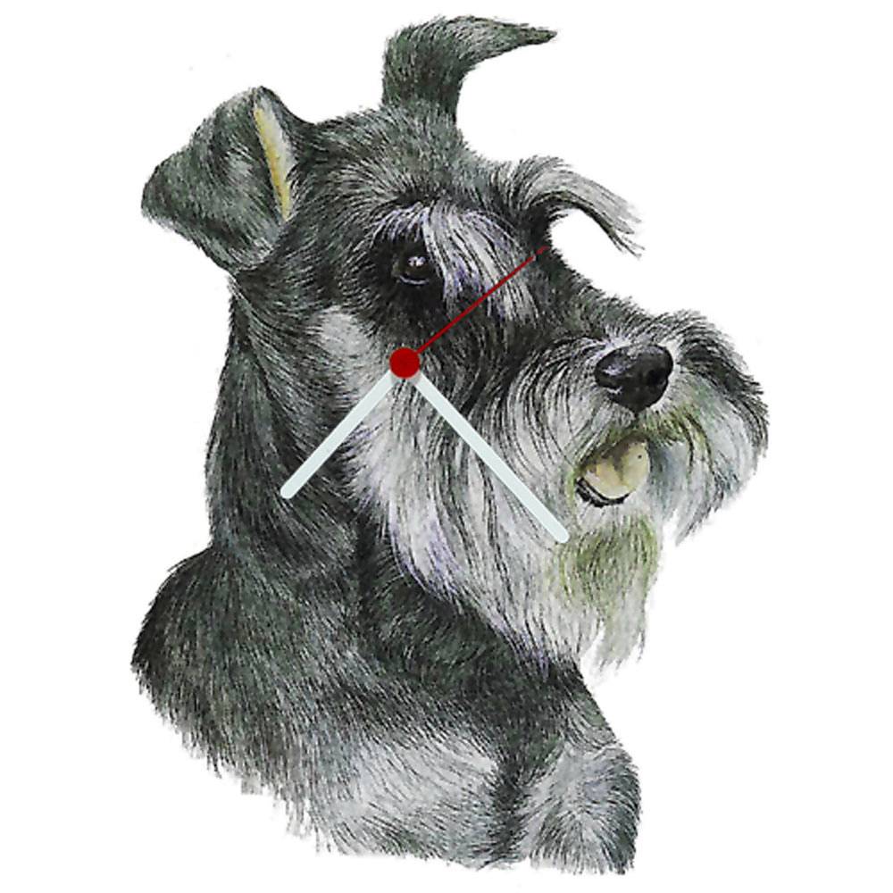 Schnauzer Shaped Clock