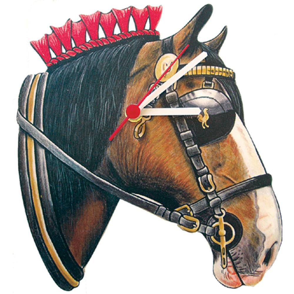 5-190373 Shire Horse Head Shaped Clock sku 5-190373