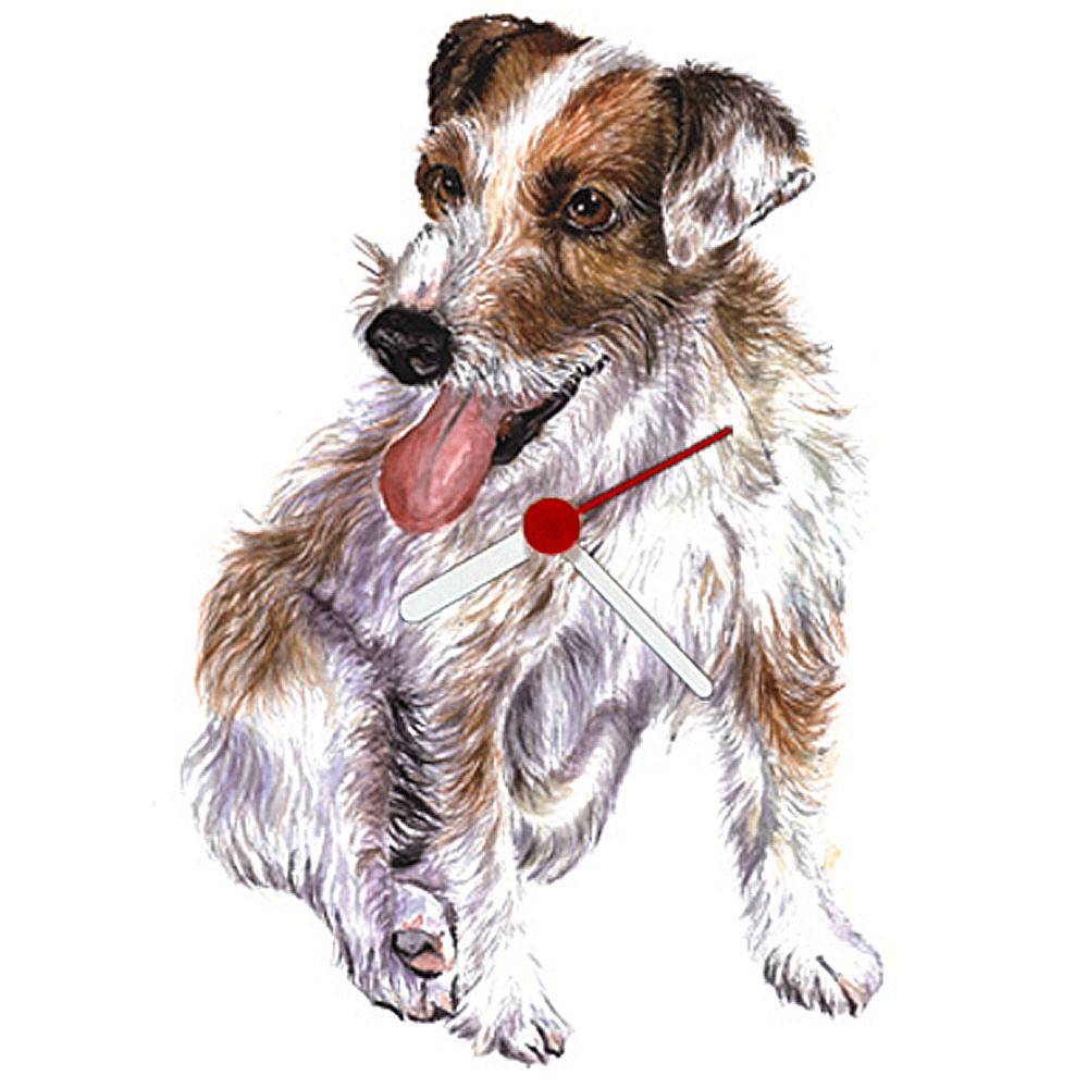 5-190678 Jack Russell Shaped Clock sku 5-190678