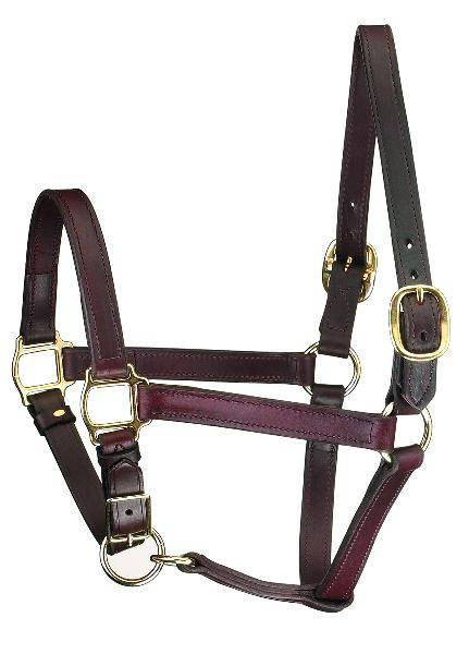 5-218960 Perris Leather Track Style Turnout Halter sku 5-218960