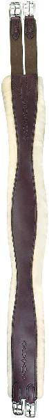 Perris Leather Collection Leather Sheepskin Overlay Girth