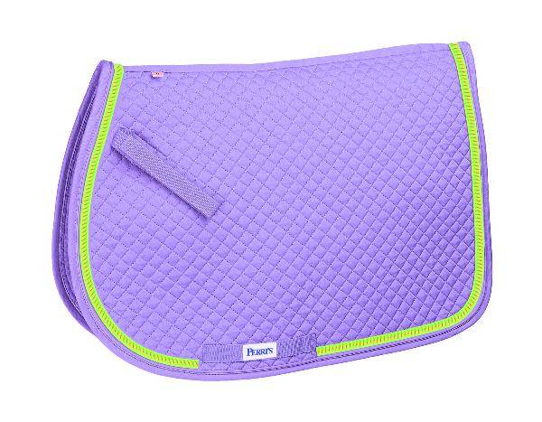 Perris All Purpose Saddle Pad with Ribbon Trim