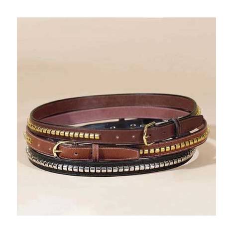 Tory Leather 1" Stitched Belt with Clincher Strip