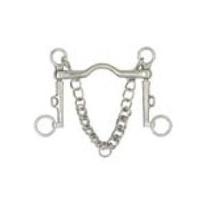 Centaur Stainless Steel Weymouth Curb Bit with Curb Chain