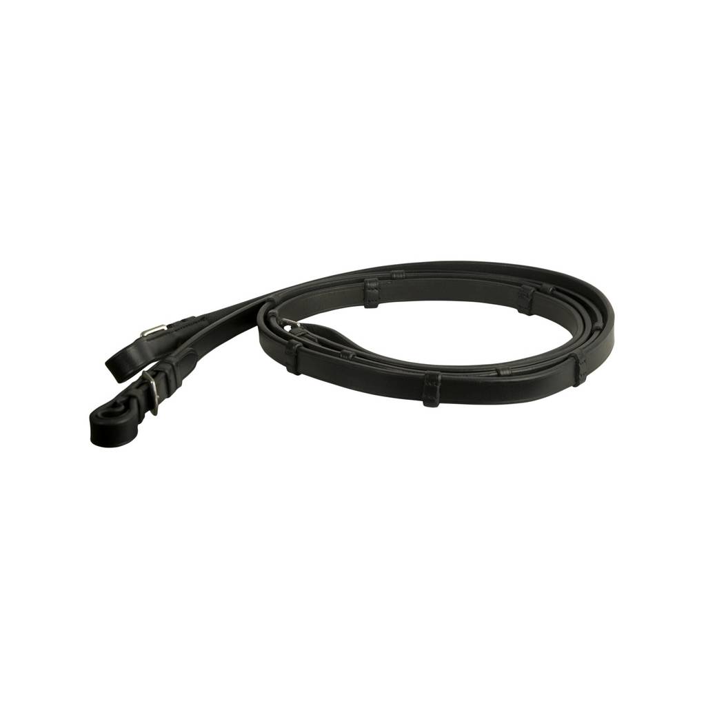 Da Vinci Flat Leather Grip Reins with Buckle End