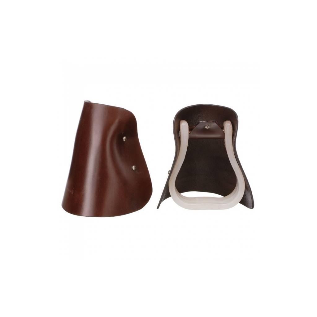 Royal King Leather Hooded Stirrups