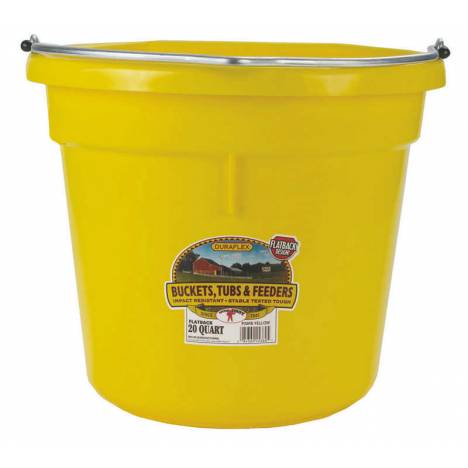 Little Giant DuraFlex Plastic Flat Back Bucket