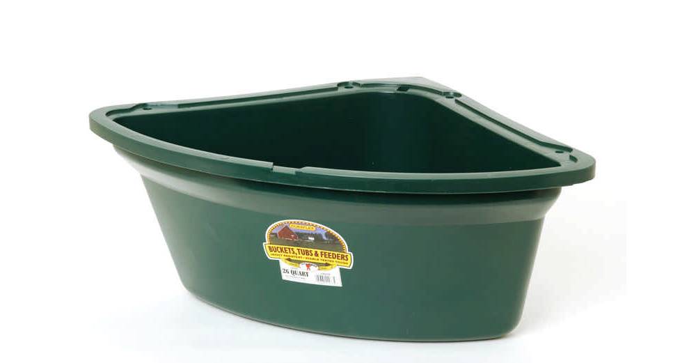 large animal Corner Feed Tub EquestrianCollections