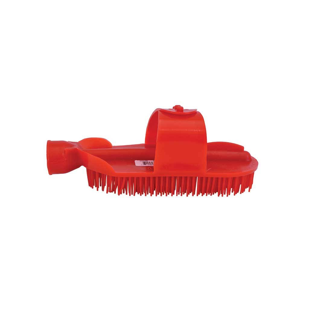 Partrade Plastic Curry Comb With Strap & Hose Attachment