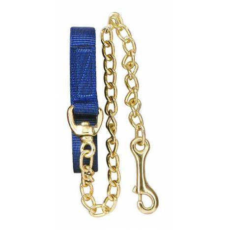 Perris Flat Nylon Lead with Brass Plated Chain