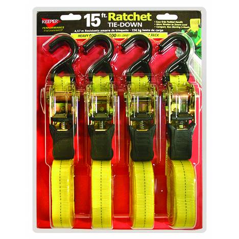 Ratchet Tie Down with Handle - 4 Pack