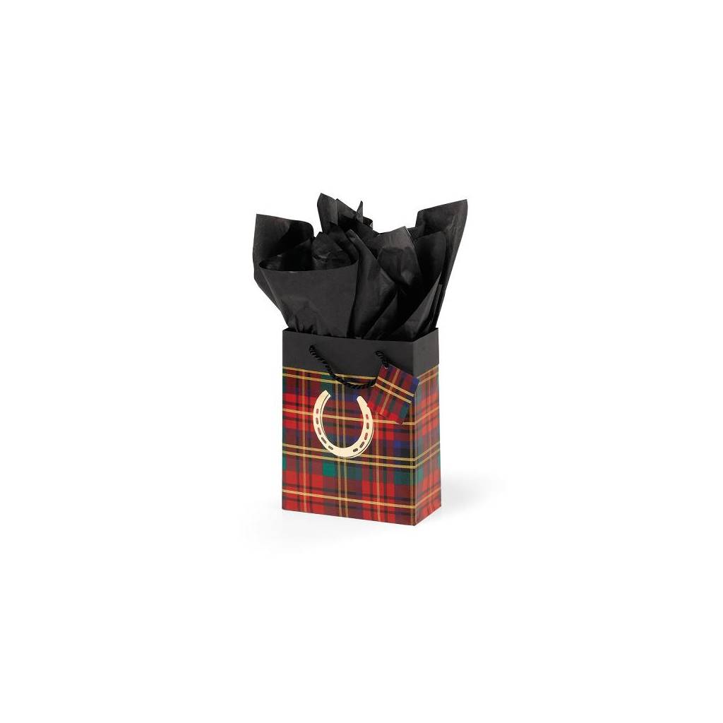 Festive Plaid Cub Gift Bag