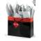Polished Bits Horizontal Vogue Gift Bag - Black/Red