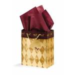 Harlequin Horses Cub Gift Bag - Gold/Burgundy