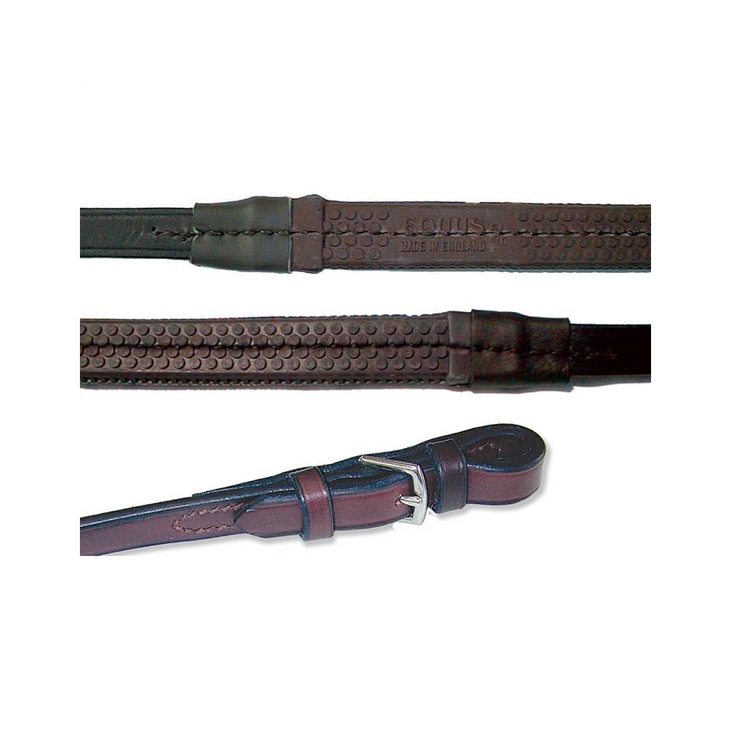 Nunn Finer Buckle End Fine Pimple Rubber Reins