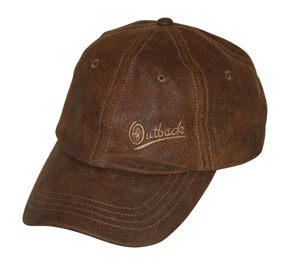 5-315729 Outback Trading Leather Slugger Cap- Unisex sku 5-315729