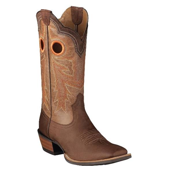 Ariat Wildstock Western Boot- Mens - Brown/Quartz