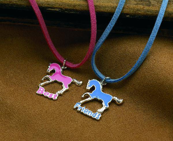 Best Friends Horses Double Necklaces Set