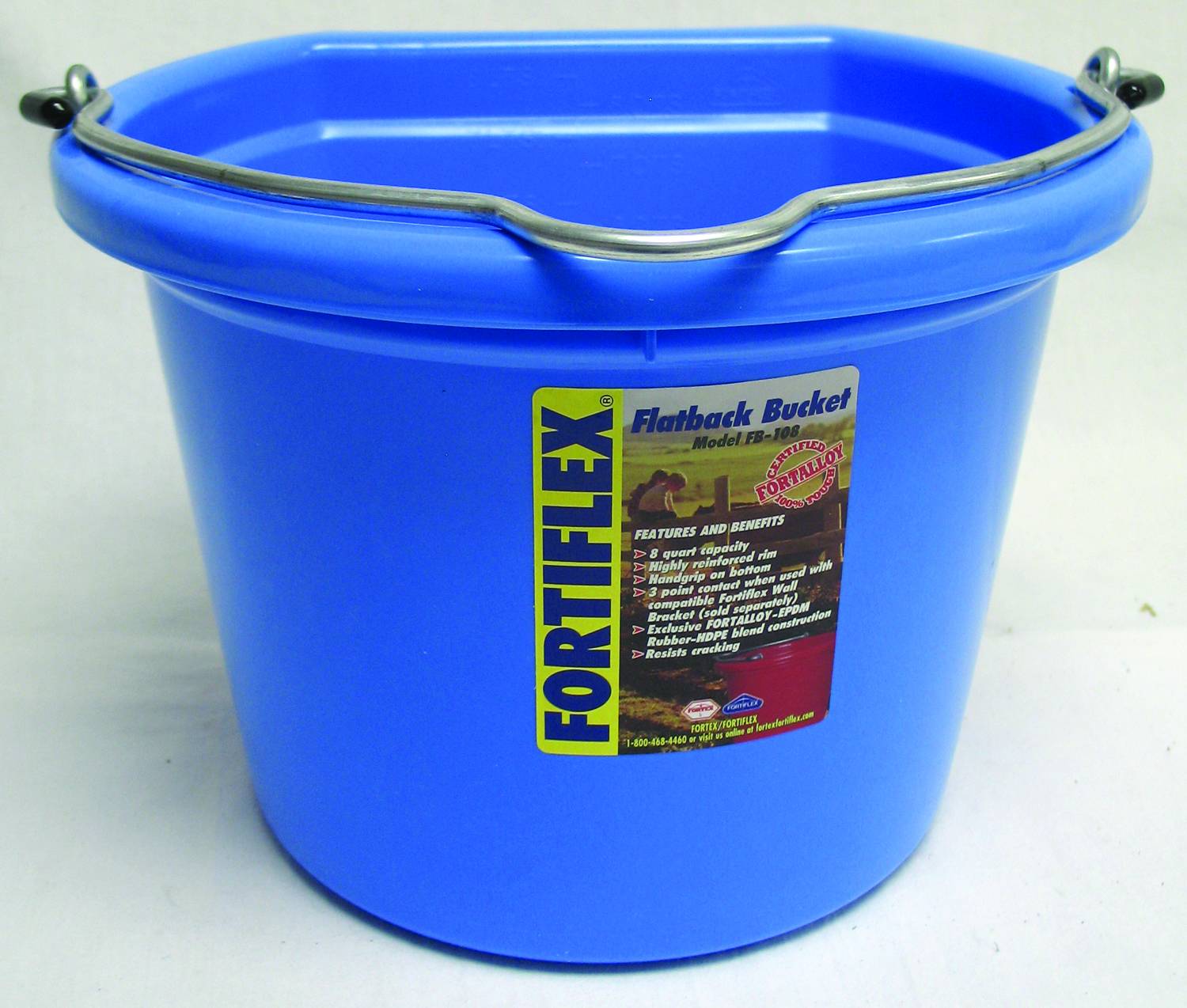 Fortex industries utility pail, 8 quart - sky blue