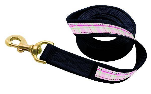 Perris Leather Ribbon Lead with  Snap