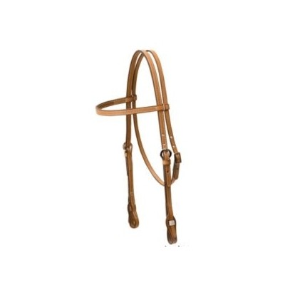 Tory Leather Quick Change Brow Band Headstall - Stainless Steel Loop Fasteners