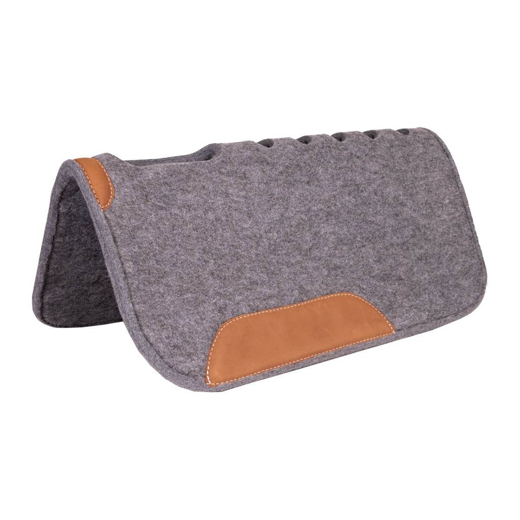 Mustang Felt Cut-Back Pad with Vent Holes & Top Grain Wear Leathers