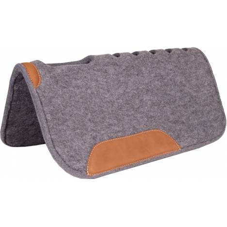 Mustang Felt Cut-Back Pad with Vent Holes & Top Grain Wear Leathers