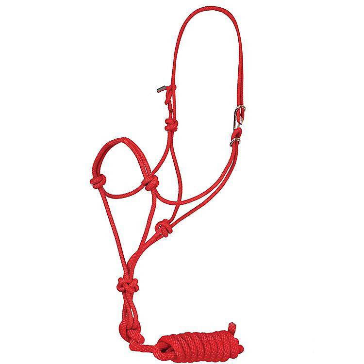 8009 A Mustang Easy-On Rope Halter with 8 Lead sku 8009 A