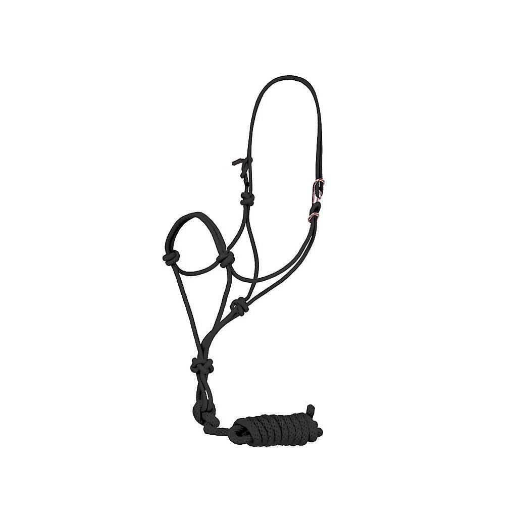 Mustang Easy-On Rope Halter with 8' Lead