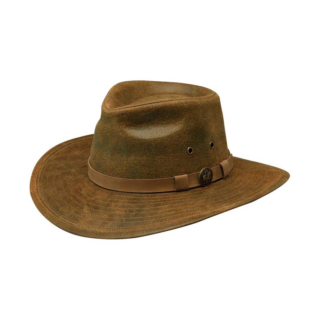 Outback Trading Leather Kodiak Hat- Men's